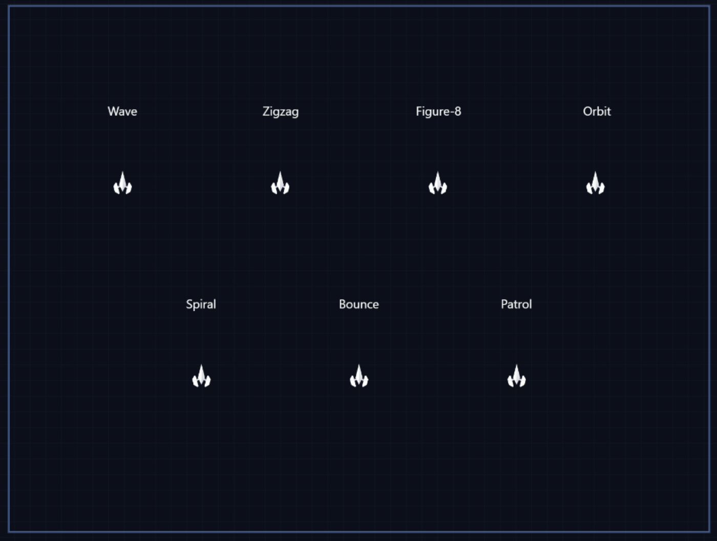 Ships and titles lined up